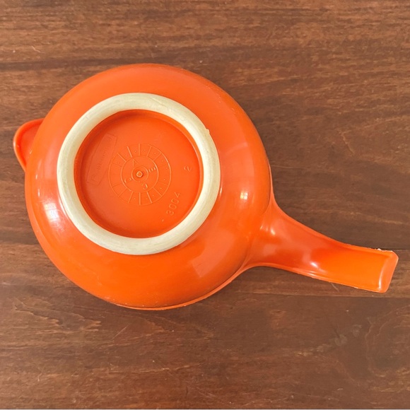 1970s Vintage Orange Rubbermaid 3 Cup Measuring Cup/Batter Bowl Mix N Grip USA - Picture 4 of 9